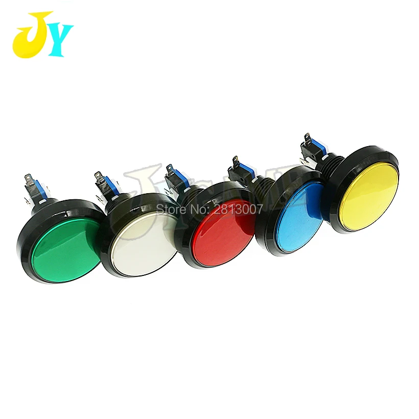 10 pcs Arcade push button 60mm 12V push button switch with LED light and microswich Video game button