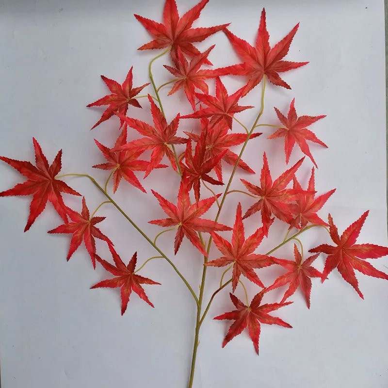 

Artificial Maple Leaf Silk Leaf Home Wedding Garden Decoration DIY Latex Leaves Outdoor Decoration Leaves fake plant