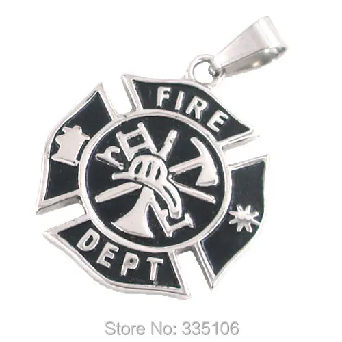 

Free shipping! United States FIRE DEPT Pendant Stainless Steel Jewelry Motor Biker Pendant SWP0097