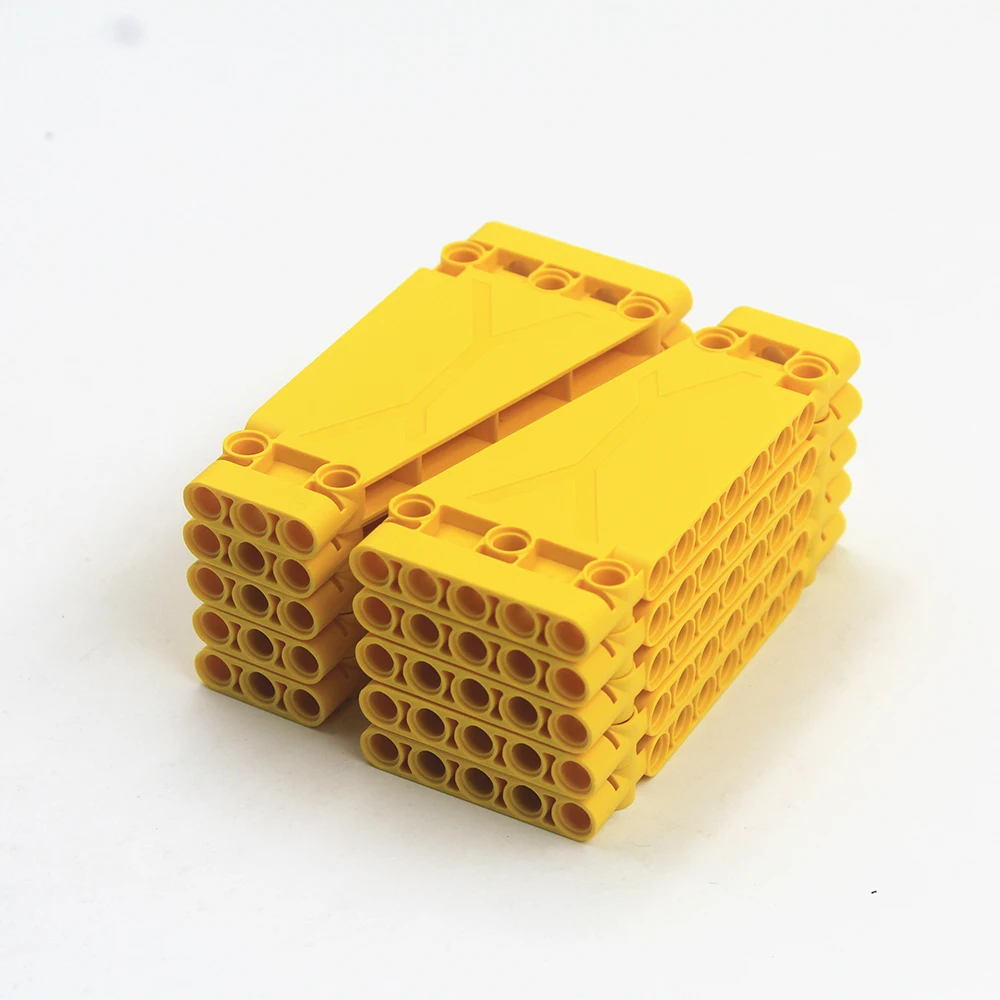 MOC Building Blocks Self-Locking Bricks Technical Parts 4pcs Panel With Angle 3x5x11 compatible with Lego 18945 for Kids Toy