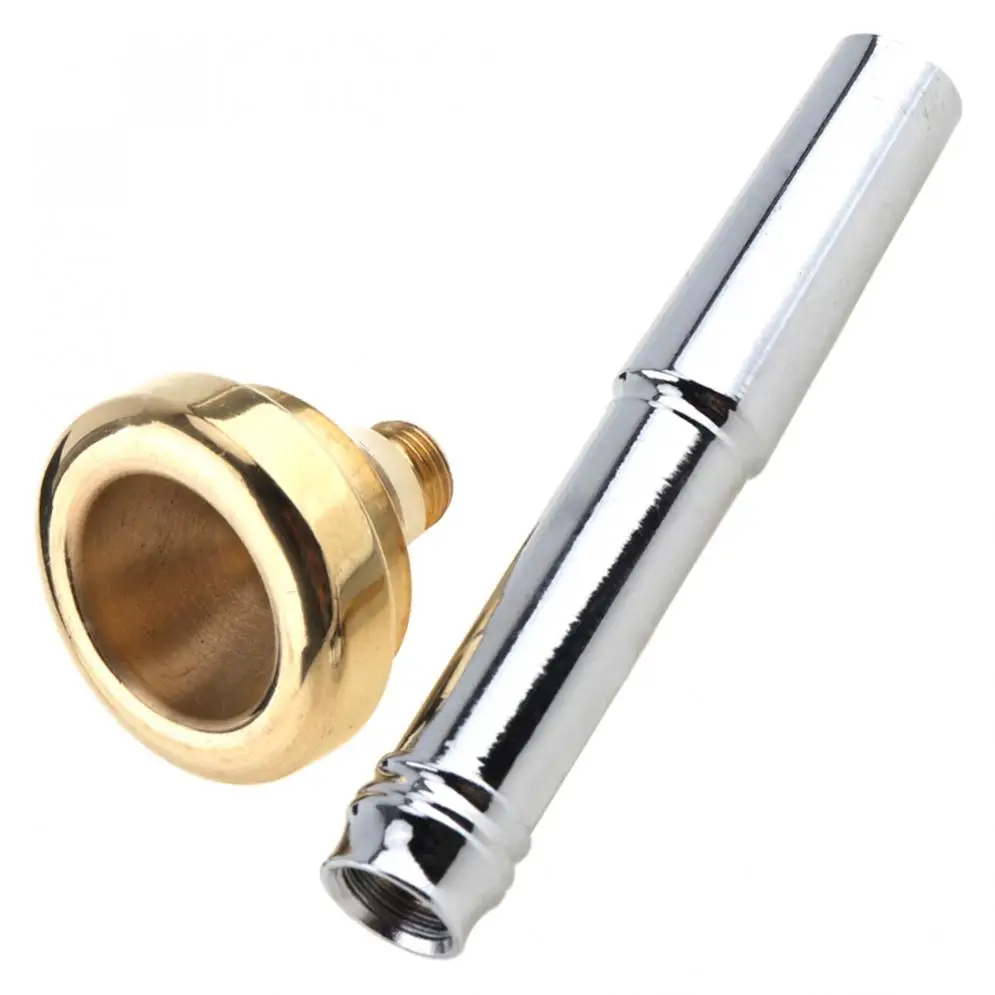 5pcs/lot Brass Trumpet Mouthpiece Set 3C 2C 2B 3B with Gold Plating 7# Heads and 4 Cups for Trumpet