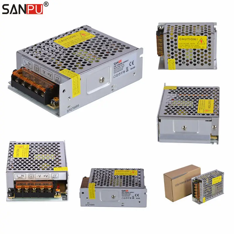 

SANPU LED Power Supplies 12V DC 5A 60W Switching Driver 110V 220V AC/DC Lighting Transformers Full Container Load Wholesale