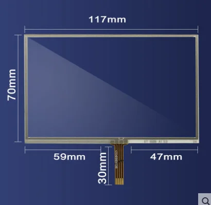 

117*70 Новый 5-дюймовый резистивный сенсорный экран HSD050IDW1 HSD050IDW1-A20