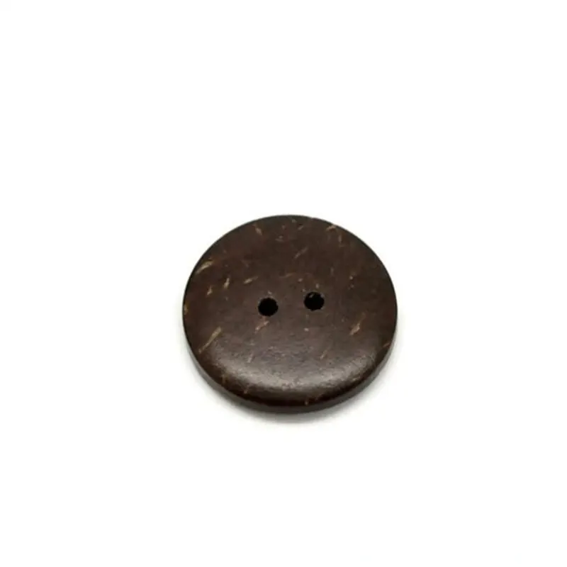 50Pcs 15mm Brown Coconut Shell 2 Holes Sewing Buttons Scrapbooking , Scrapbooking Crafts , 7NK246