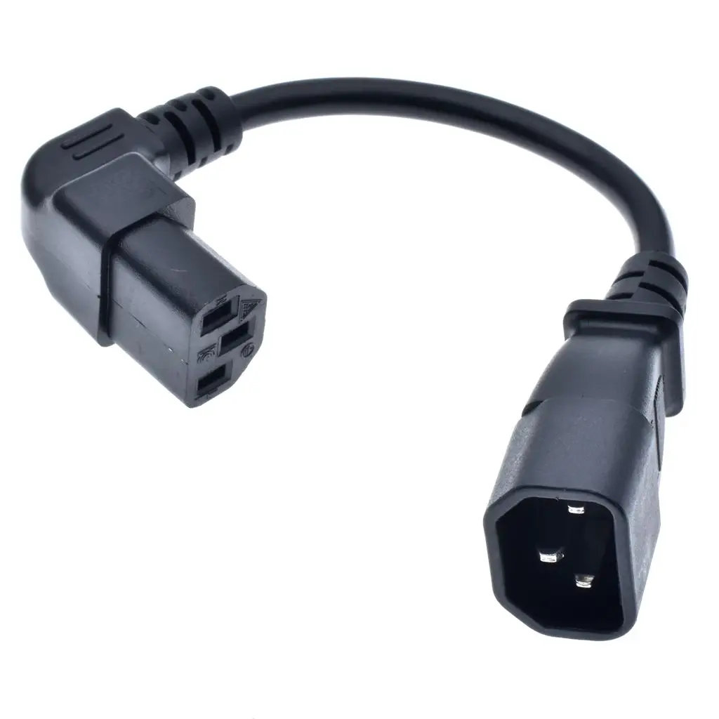 IEC 320 C13 Female to C14 Male PDU Angle Power Cables,IEC C13 angle adapter,Power cord angle adapter