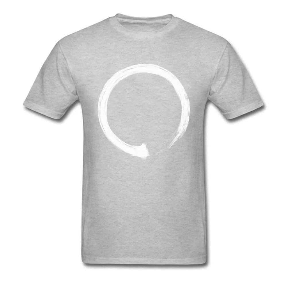 Zen Enso White T-shirt For Men Black Tshirt Minimalist T Shirt High Quality Cotton Clothes Custom Chinese Style Tops & Tees XL