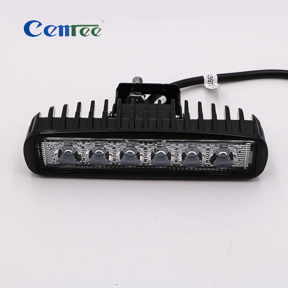 CENREE Led Light Bar,18W Spot Light Led Lights Fog Light IP 67 Waterproof for Off-road Vehicle, ATV, SUV, UTV, 4WD, Jeep, Black