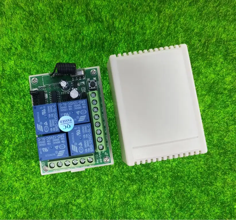 433mhz Universal  DC 12V 10A  4 channel  RF Wireless Remote Control  system   Receiver   Transmitter  Lighting/electric door
