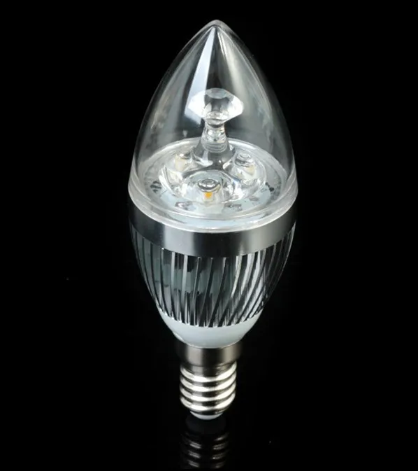 High brightness Dimmable E14 LED candle light bulb lamp 3W 4W 5W AC220V 230V 240V Cold white White warm white