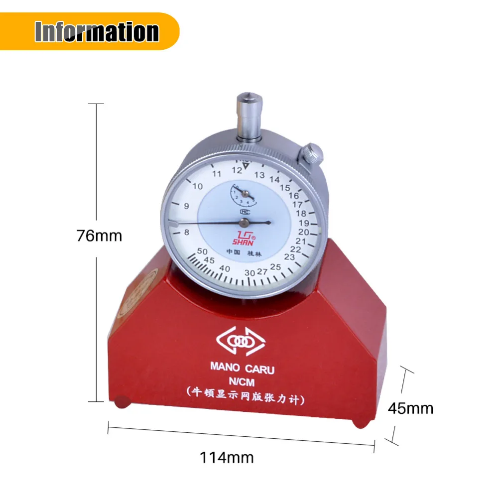 Professional 7-36N Steel Mesh Tension Meter Newton Pressure Tester Mechanical Tension Gauge Tensometer for Silk Screen Printing