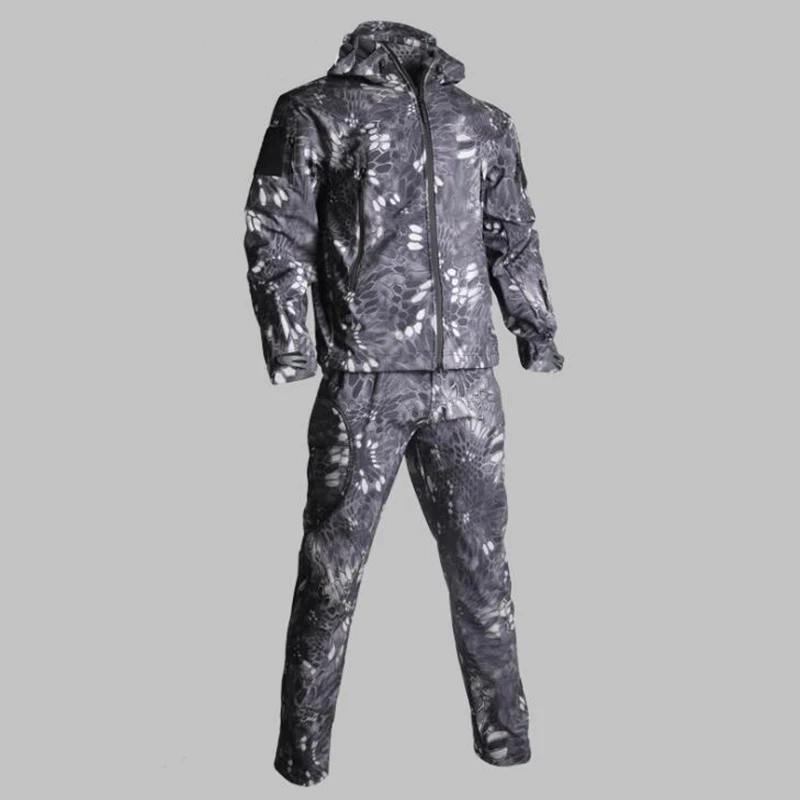 

TAD Softshell Hunting Clothes Sport Jacket Or Pants Camouflage Military Army Suits Outdoor Hiking Camping Windbreaker Jacket