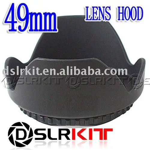 DSLRKIT 49mm Lens Hood Petal Crown Flower Shape for Canon Nikon Olympus (49mm lens thread size)