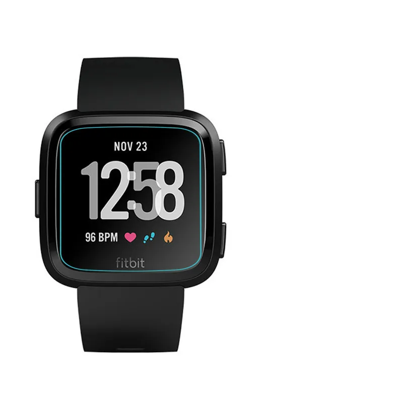 Zuczug新規スマート強化ガラスfitbit versaスマートスクリーンプロテクターカバー保護フィルムケースfitbit versaガラス