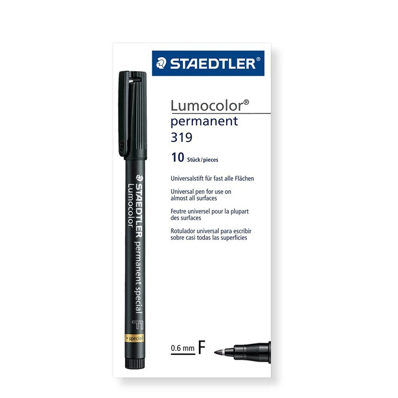 STAEDTLER 319F Markers & Highlighters Glass Marker Professional anti-decolored non-erasable marker pen