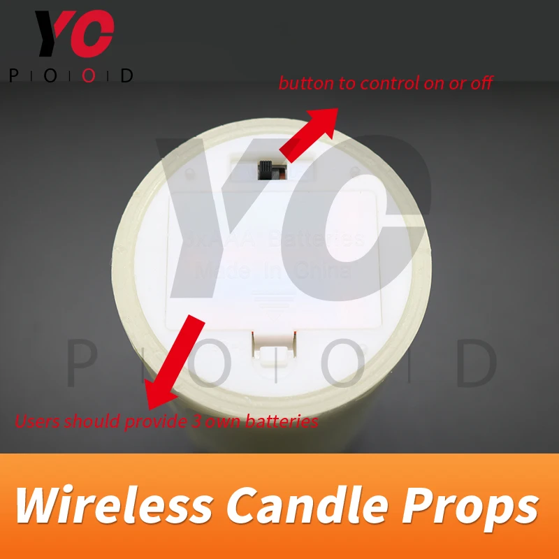 Wireless Candles Prop YOPOOD Escape Room Blow on or out the candles with or no order to escape the chamber room takagism game