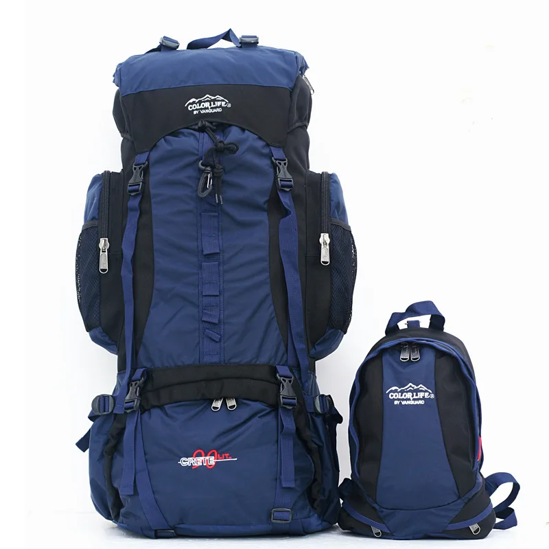 

Two backpacks removable / family bags / Outdoor Bag 80L 90L Camping Travel Double Bags / Mountaineering Backpacks A4483