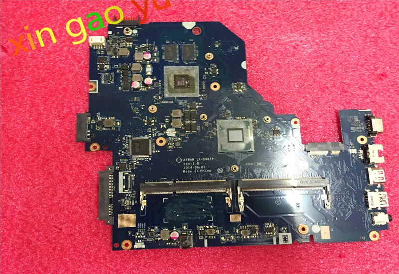 For Acer aspire E5-511 Laptop Motherboard  A5WAM LA-B981P REV 1.0 graphics NBMQX11005 NB.MQX11.005 100% Tested OK