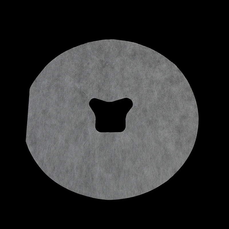 100pcs/Tasche Non-Woven Einweg Gesicht Pad SPA Kissen Abdeckung Salon Massage Bett Tisch Gesicht Loch Abdeckung spa Massage Atmen Blatt