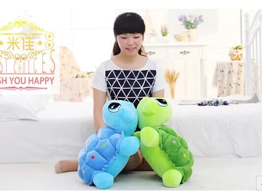 about 45cm smiley tortoise plush toy colourful stars turtle doll , toy gift w5899