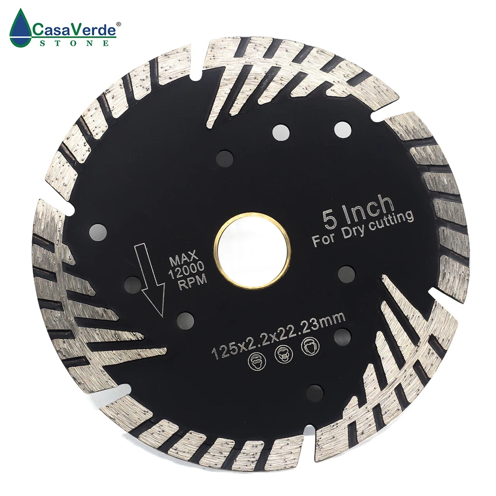 DC-STB5 125mm cắt kim cương đĩa với xiên bảo vệ cho đá lưỡi cưa kim cương