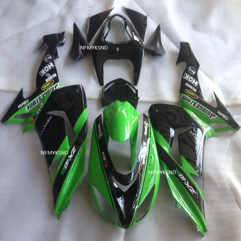 

Green black ABS Motorcycle cowl for ZX-10R 2006-2007 cool ZX 10R 06-07 plastic kit Motorcycle Hulls Fairing