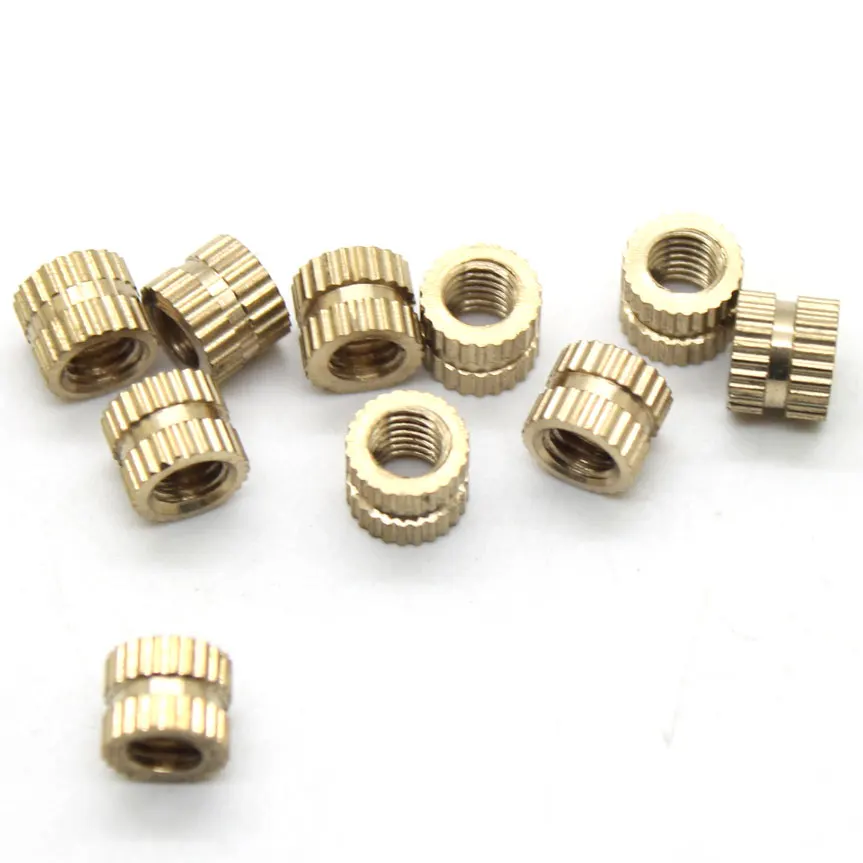 100PCS/lot M3*4*5 MM Copper inserts Injection nut embedded parts copper knurl nut CPC43