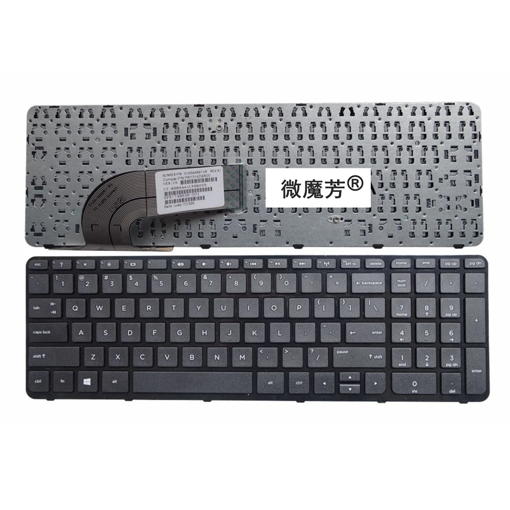 

English laptop keyboard for HP PK1314D2A00 V140502AS1 US