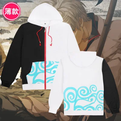 Gintama blusa de capuz de algodão grosso, desenho animado anime, moletom, cosplay para mulher, homem, pluz, tamanhos