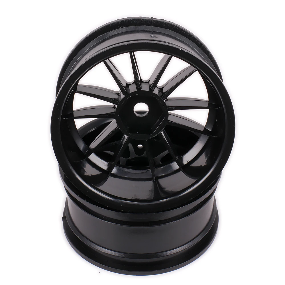 2/4 pcs Rc Tire+Foam &wheel rim For Rc Car 1/10 For HSP HPI Himoto 1:10 On Road Car Model Parts