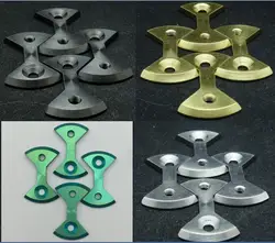 Titanium/Ti Pedal Plate/Bow tie* 4pc fit SpeedPlay Zero&Light Action-4 color