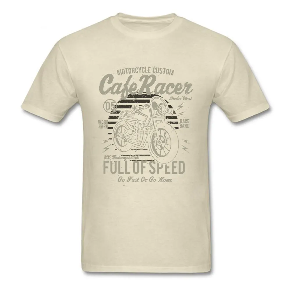 Cafe Racer Full of Speed Vintage Motorcycle T Shirt Retro Motorbike Racer Auto Game New Tshirts Rider Biker Cool Tshirt Oversize