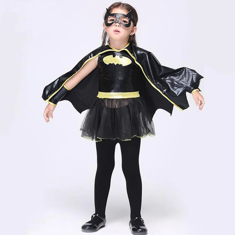 

Girl Cosply Dress Vestidos Princess Party Dresses Mask Baby Kids Children Clothing Carnival Halloween Cosplay Costume