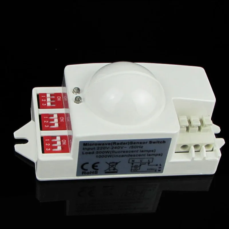 AC220-240V LED 마이크로 웨이브 스마트 360 도 레이더 모션 센서 조명 스위치, 천장 오목한 벽, 신제품