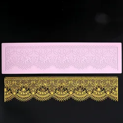 3D Lace Mat Silicone Mold Christmas Cake Border Fondant Molds Cake Decorating Tools Chocolate Gumpaste Mould