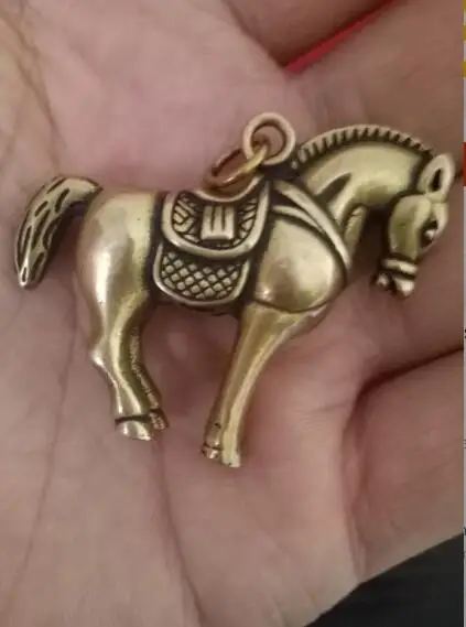 Collection of Natural Rare Tibetan Silver Horse/Golden Horse Statue pendants free of freight