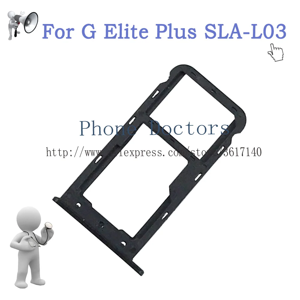 For Huawei G Elite Plus SLA-L03 Sim Card Tray Micro SD Card Holder Slot Adapter Parts Sim Card Adapter Tracking Number