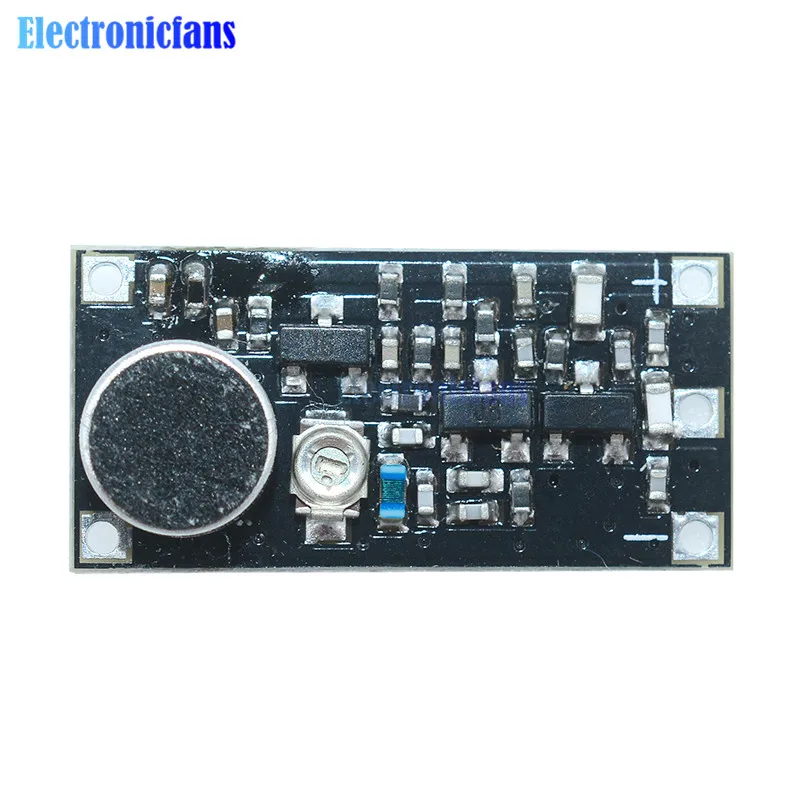 88-108MHz Trasmettitore FM Microfono Senza Fili di Sorveglianza di Frequenza Bordo Modulo DC 2 V-9 V