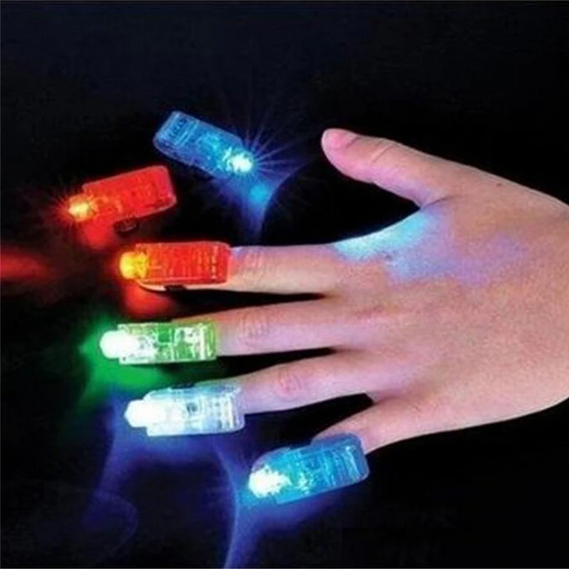 1pcs Children's Toys Ring Finger Lamp Led Fluorescent Flashing Concert Props Light Up Led Toys Basket Lumineuse Juguetes