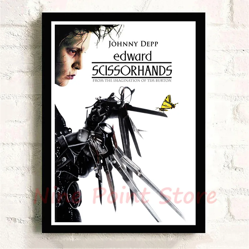 Classic movie Edward Scissorhands Classic Coated paper bar home decoration wall sticker Frameless