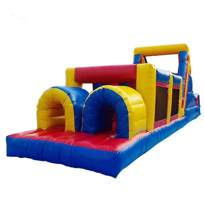 

PVC Outdoor entertainment large inflatable slide mobile amusement park obstacle course