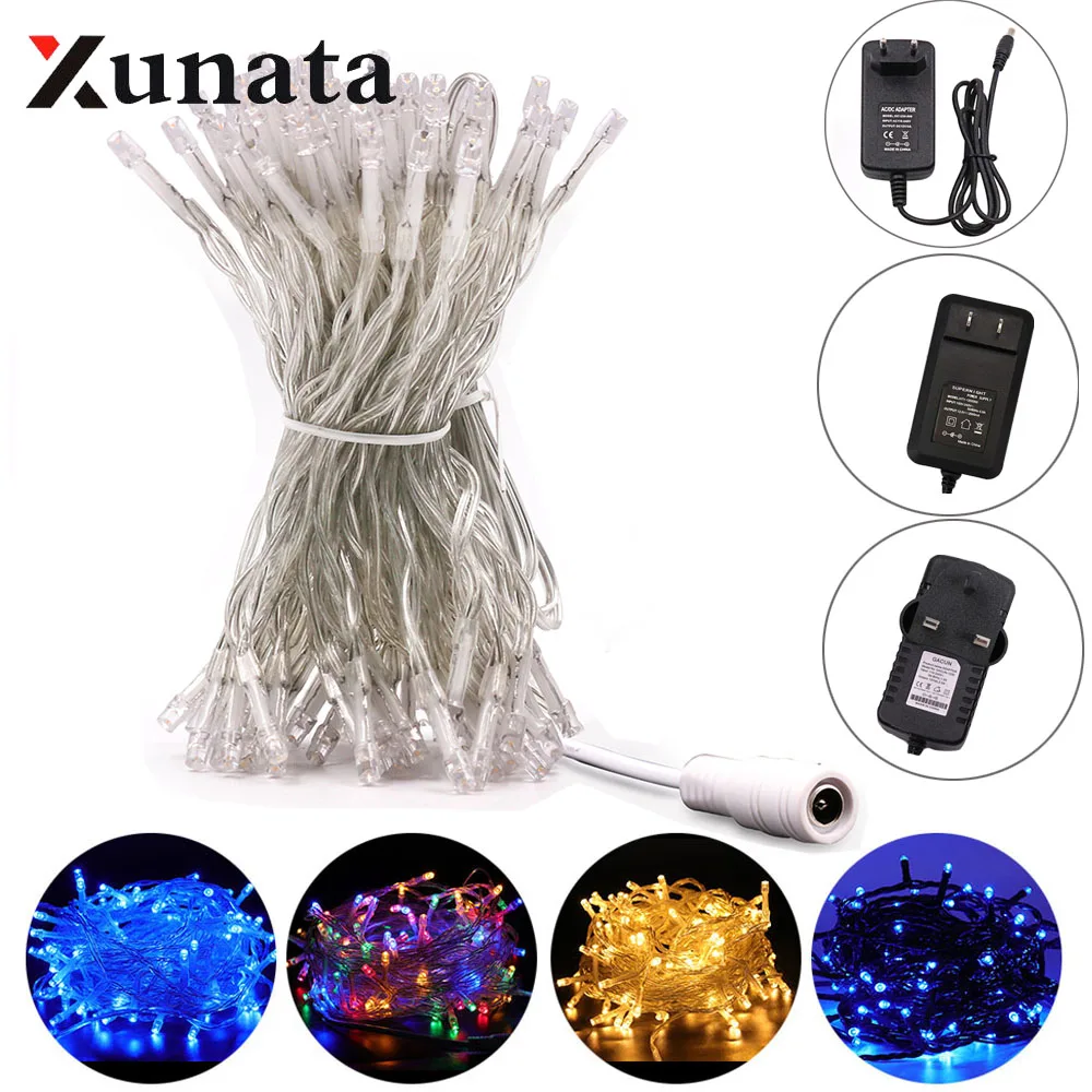 

10m 20m White/Blue/White Warm/Multi Holiday lights Decoracion Fairy Light Outdoor Christmas Led String Light With EU/UK/US Plug