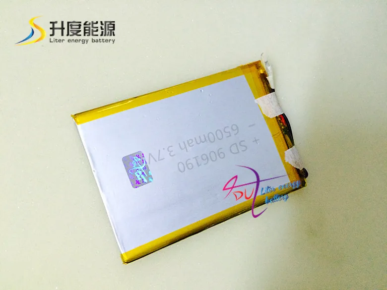 

10pcs SD 906190 3.7v 6500mah smart rechargeable cell phone battery lithium tablet battery