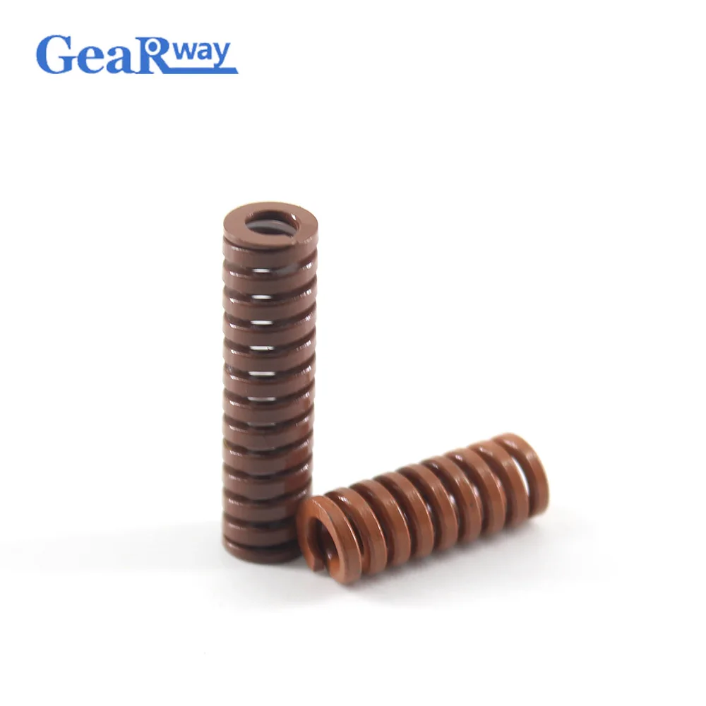 Gearway 2pcs Brown Compression Spring Heaviest Loading Compression Die Spring TB18x20/18x25/18x30/18x50/18x55mm Mould Spring