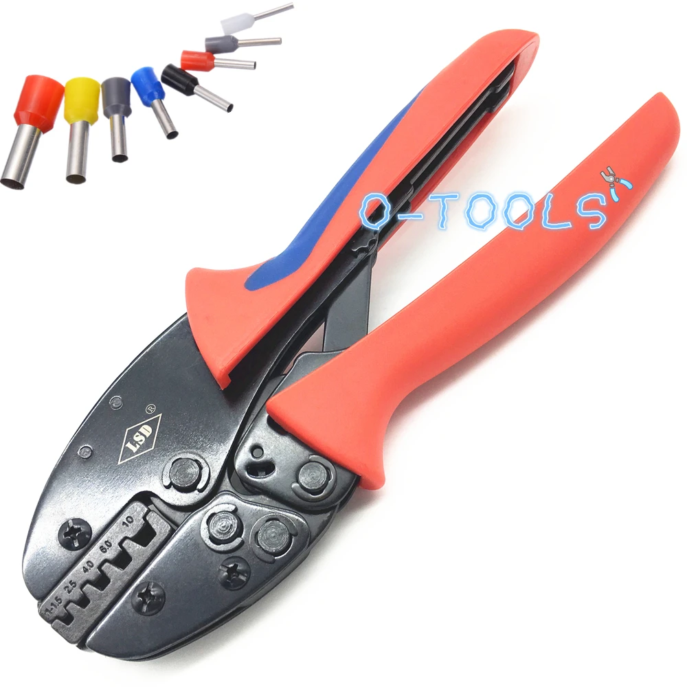 Cord wire end terminal block crimping tools cable crimp pliers for bootlace ferrule 27~7AWG electrical crimp crimper S-10WF