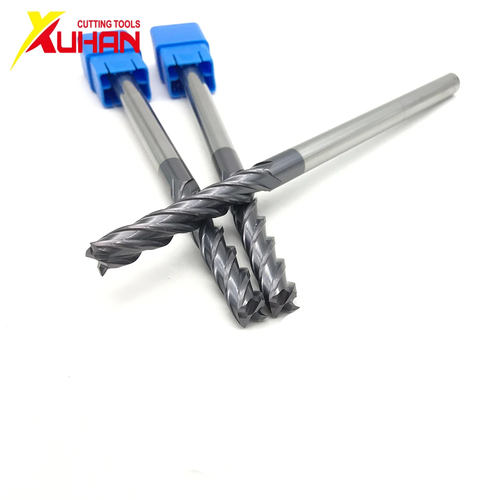 Fresadora de carburo sólido de acero de tungsteno, herramienta de corte, 4 flauta Φ8.0 * 8D * 150L HRC50 CNC