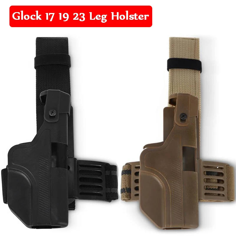 

New ! Tactical Glock 17 19 23 Gun Carry Case Belt Holster Quick Drop Right Hand Holster Airsoft Shooting Pistol Holster