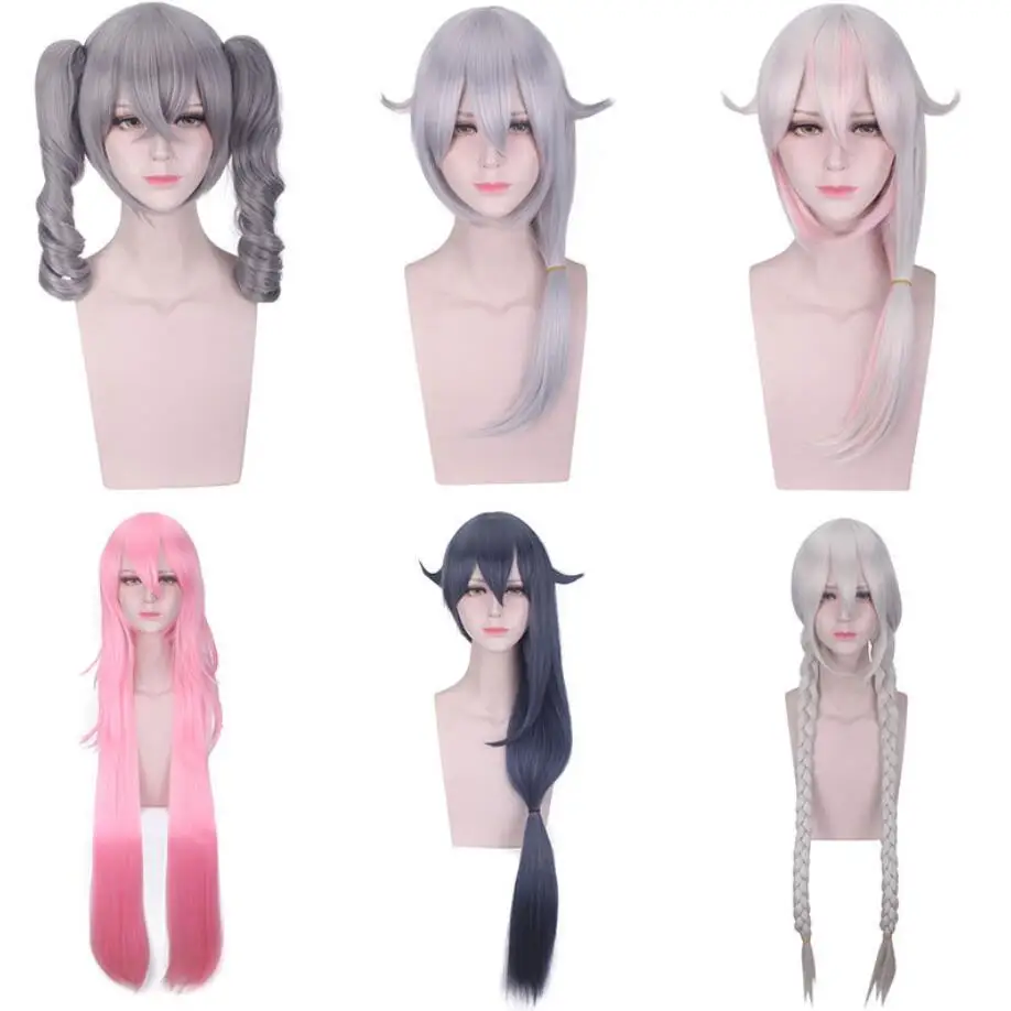 Game Honkai Impact 3 Cosplay Wig Bronya Zaychik Kiana Kaslana Fuka Yae Sakura Synthetic Hair Halloween Party Wigs