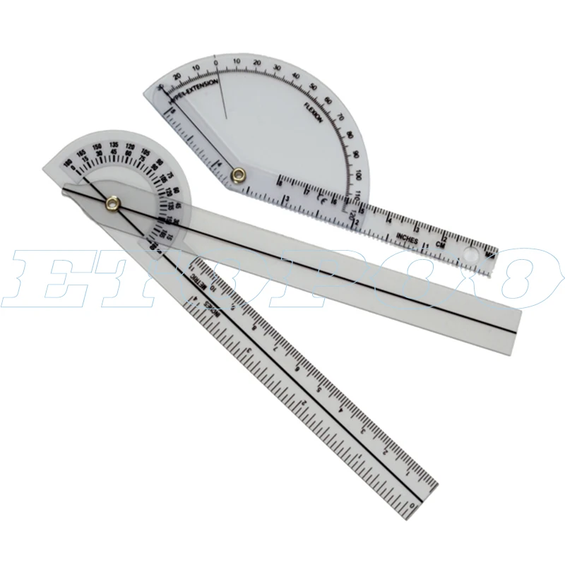 6pcs/set 5pcs 3pcs/set Protractors Multi-Ruler Spinal Finger Goniometer Angle Medical Spinal Ruler 180/360 Degree Measuring Tool
