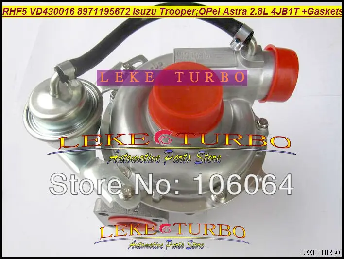 RHF5 VD430016 VIBF 8971195672 Turbo Turbocharger For HOLDEN For ISUZU Rodeo Vauxhall Trooper For OPEL Astra 4JB1T 4JB1-TC 2.8L