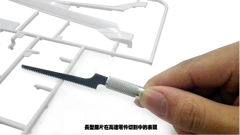 Model Alat Steel Model Melihat Mini Gergaji Pisau Tipis dengan 2 Pisau